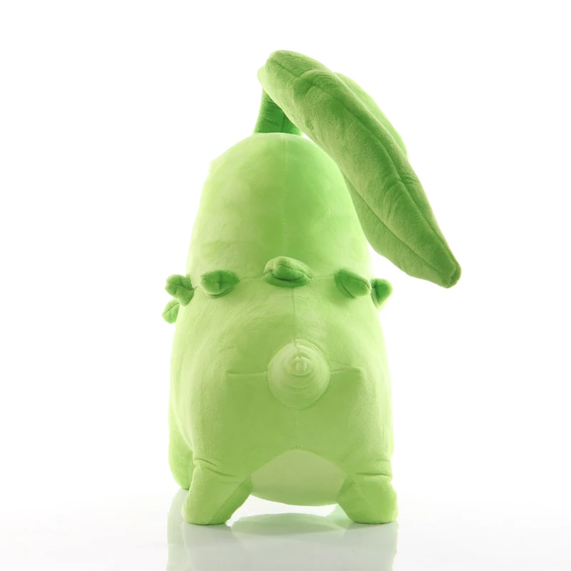 Большой размер 35 см TAKARA TOMY Pokemon Chikorita Плюшевые игрушки Мягкие животные куклы