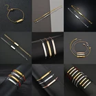 Модные браслеты letmemory, персонализированные гравированные именные браслеты из нержавеющей стали, индивидуальные украшения с буквами для женщин и мужчин, подарки