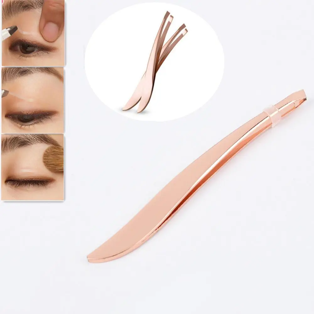 1 шт. пинцет для бровей из нержавеющей стали зажимы ресниц профессиональный косый