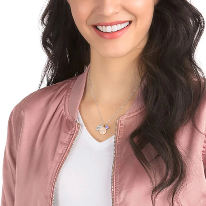 Модное очаровательное кольцо из серебра 925 пробы оригинал 1:1 копия ожерелье Twelve