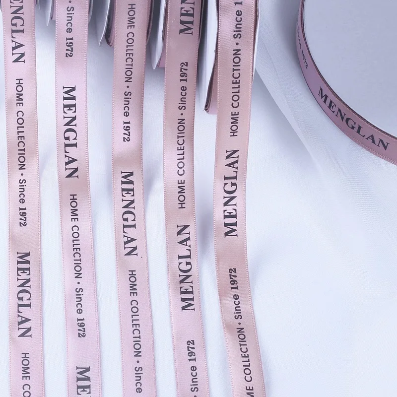 16 мм 50 ярдов корсажная лента с английскими иероглифами розовая для упаковки