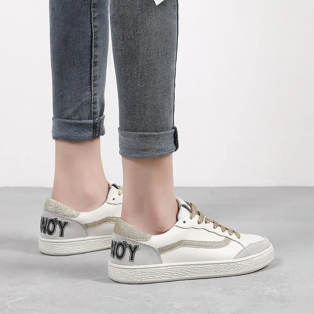 3 цвета женская повседневная обувь удобные золотистые и черные кроссовки модная