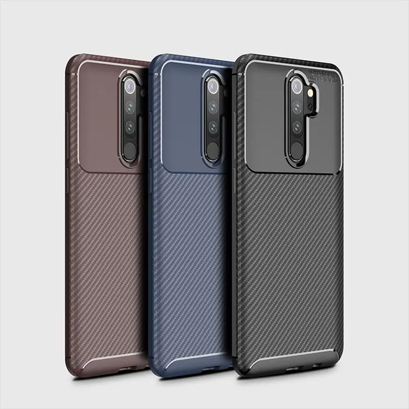 Чехол для Xiaomi Redmi Note 8 чехол противоударный Pro мягкий силиконовый из углеродного