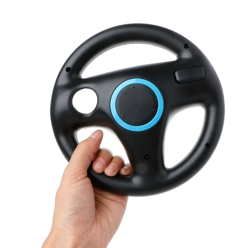 

OOTDTY Steering Wheel Controller Handle Holder Grip Kart Racing Game for nintendo Wii