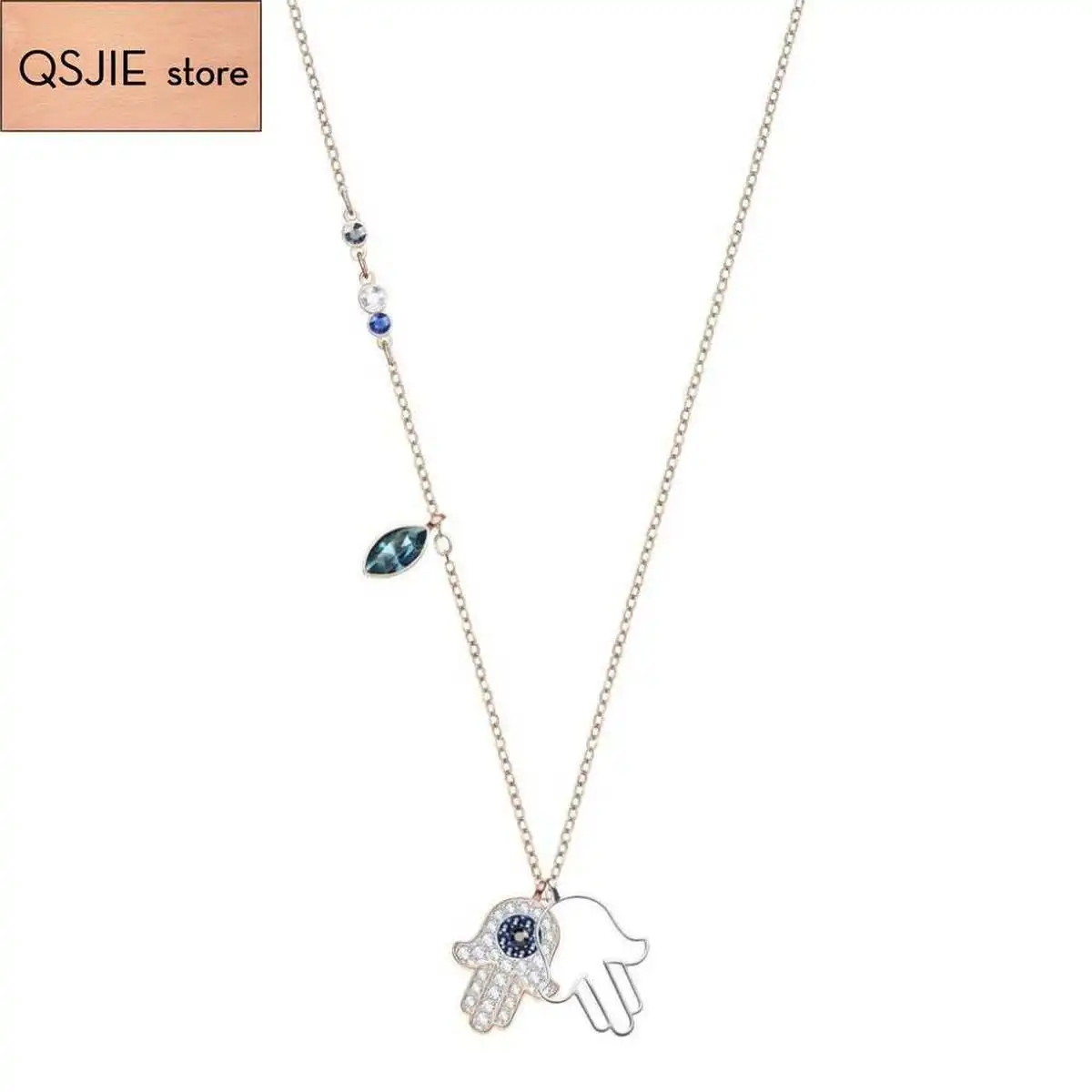 

High quality SWA palm type temperament Pendant Necklace Charm Fashion Jewelry