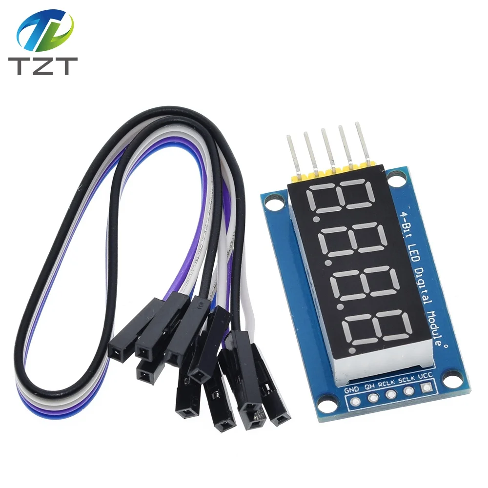 4 Bits Digital Tube LED Display Module Four Serial for Arduino 595 Driver | Электронные компоненты и