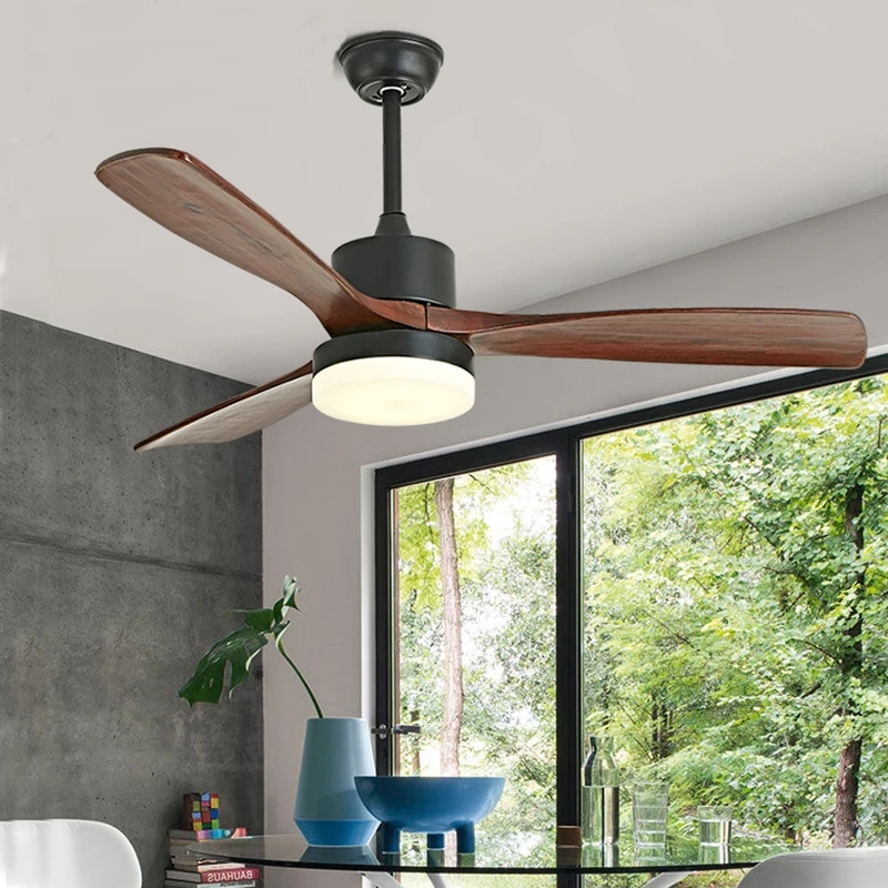 Светодиодный потолочный вентилятор BTX для спальни деревянные потолочные