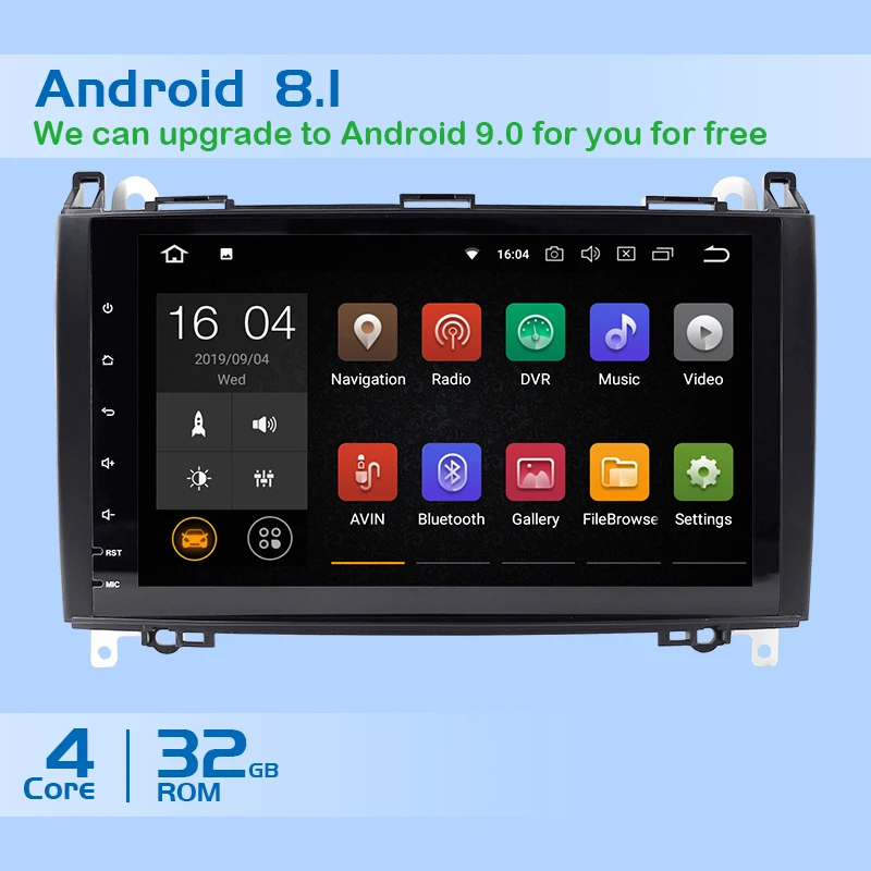 2 Din Android 8 1 автомобильный DVD плеер для Mercedes Sprinter Vito W639 Viano B200/B class/2006 2014 W245 W169/B170/W209/GPS