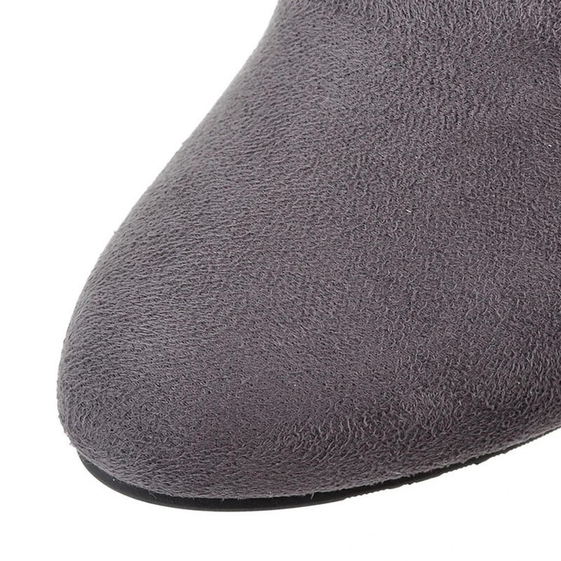 2019 г. Новые ботфорты пикантные женские сапоги женская обувь до колена зимняя