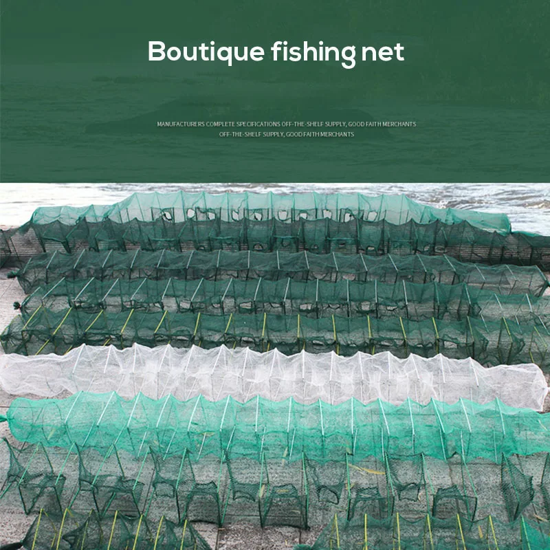 3 7 м усиленная рыболовная сеть клетка для креветок ловушка портативная складная