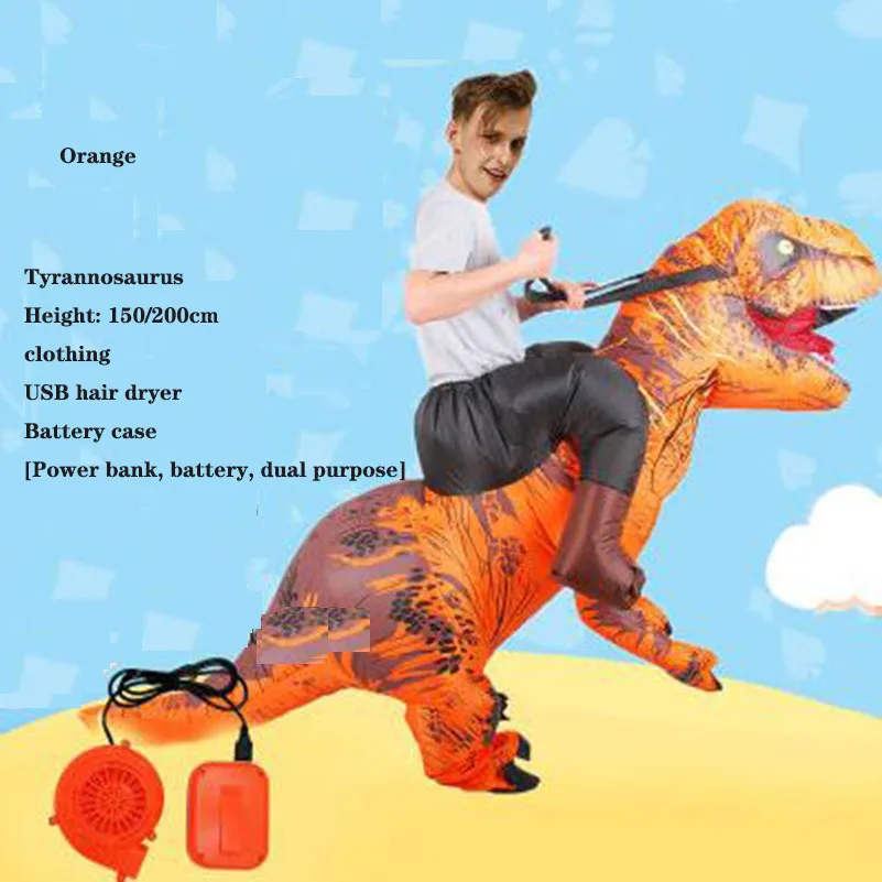 

Inflatable Dinosaur Costume, Cartoon Tyrannosaurus Dinosaur, Performance, Party, Dance Costume
