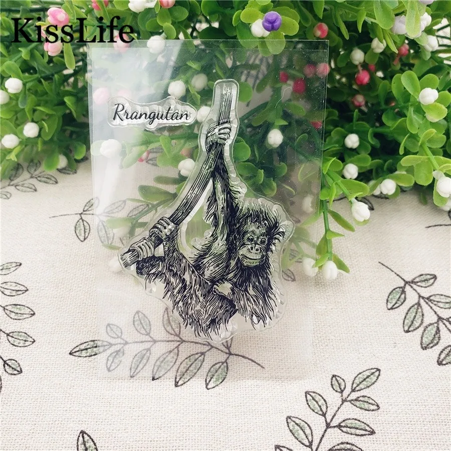 Винтажные прозрачные силиконовые штампы для скрапбукинга на ветке с