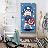 marvel cartoon canvas painting superhero captain america posters and prints print mural pictures boys room home wall decoration