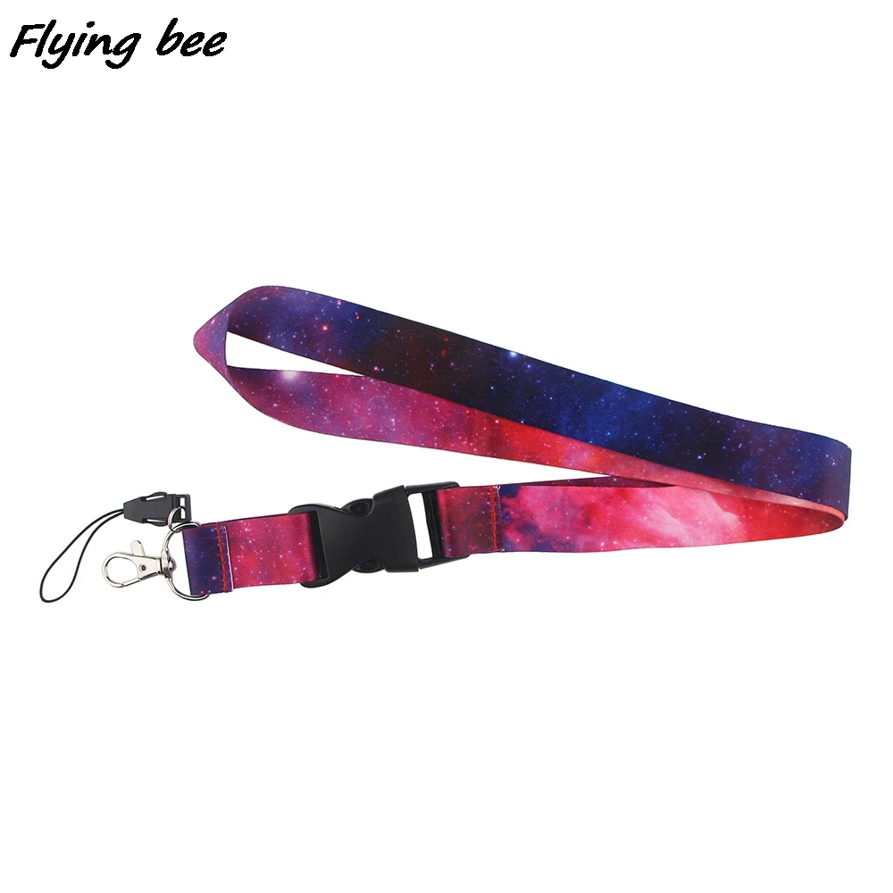 Flyingbee Creative Buckle Lanyard Badge ID Lanyards Mobile Phone Rope Key Lanyard Neck Straps Accessories X1469