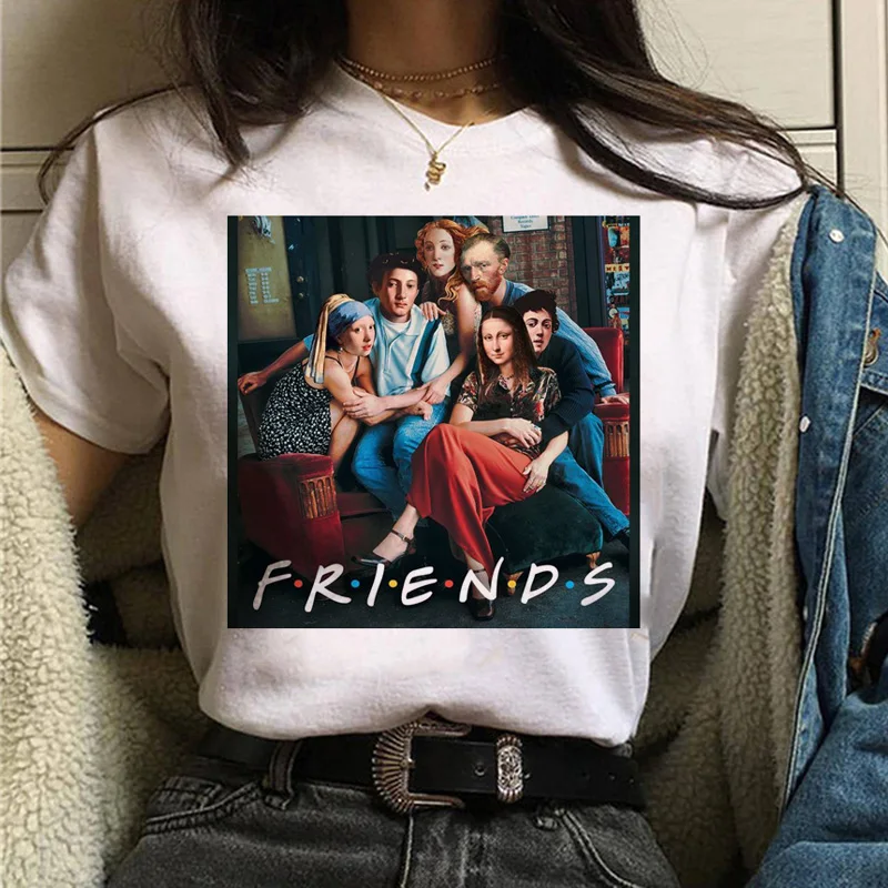 Mona lisa Футболка Harajuku Женская 90s забавная Винтажная Футболка Ullzang с графическим рисунком футболка корейский стиль футболки женские эстетические