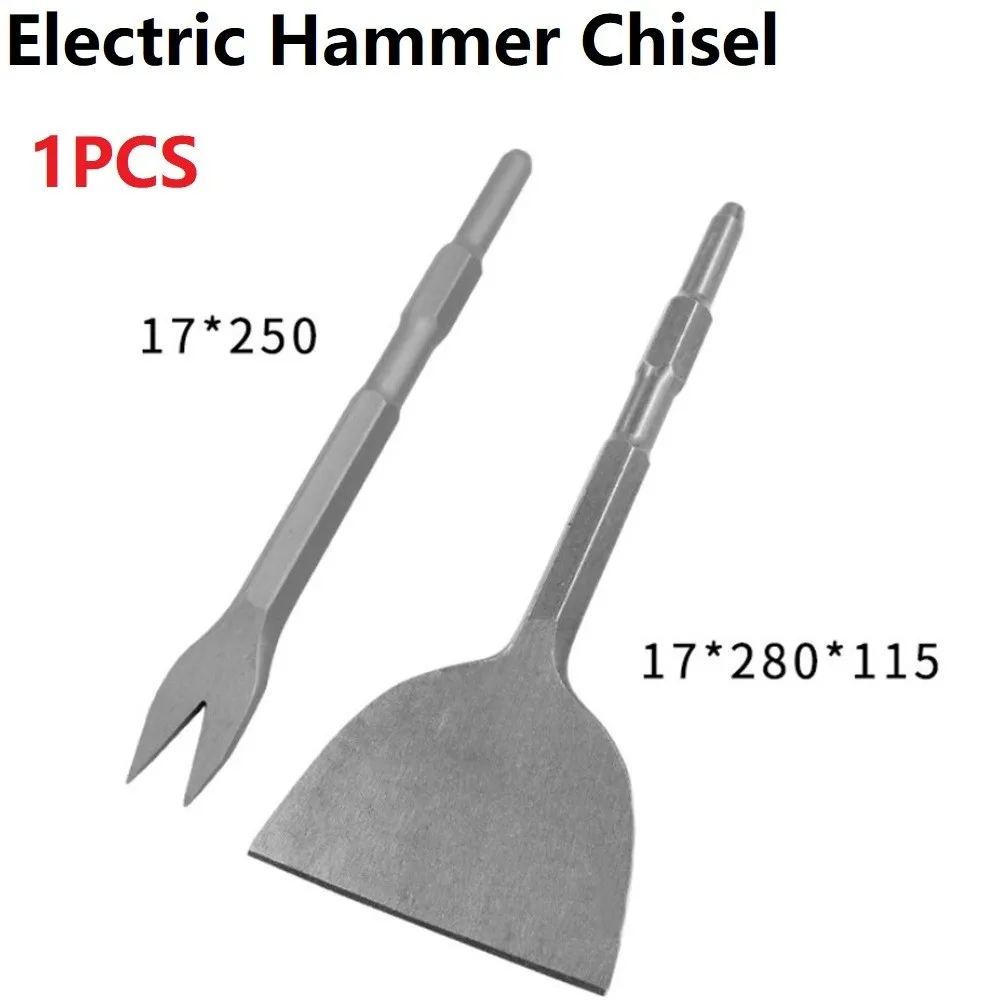 

Flat Chisel V-type Chisel Shank 115mm Wide Electric Hammer Chisel Angled Heavy Duty Bent Tile Chisel