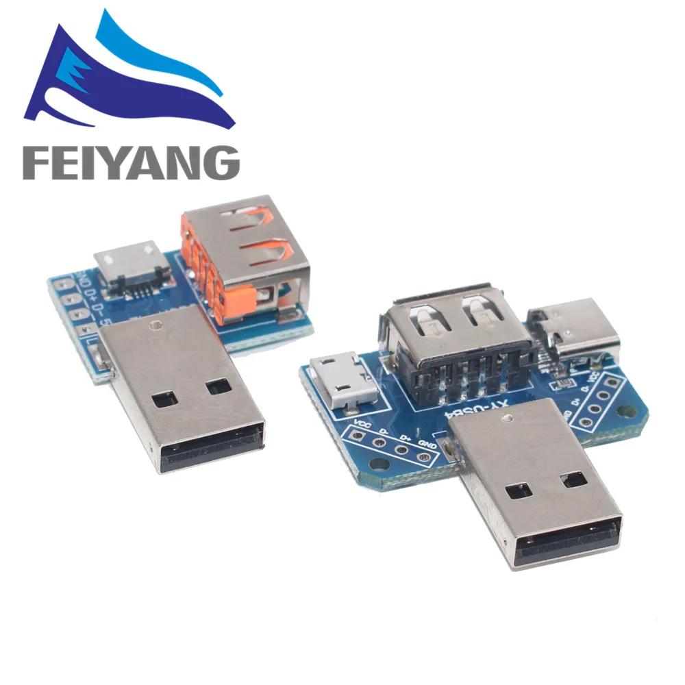 Переходник с USB на Type c Micro 2 54 4P|Интегральные схемы| |