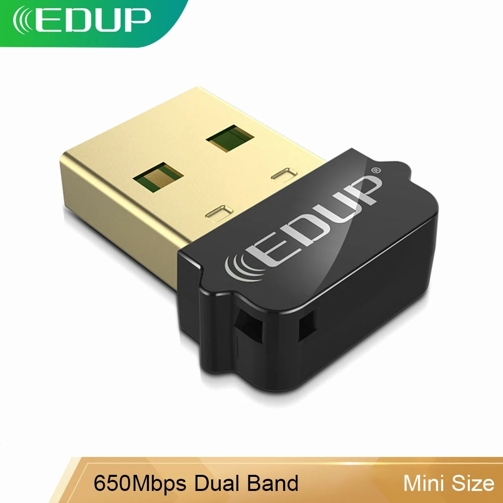 EDUP 650 Мбит/с 802.11AC USB WiFi адаптер Dual Band 2 4 ГГц/Wi Fi 5 ГГц Беспроводной Ethernet приемник для