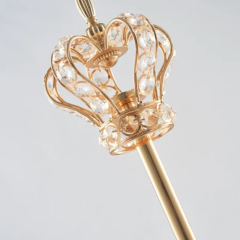 

Home decoration craft crystal crown candlestick candlestick candlelight dinner wedding props decoration gift