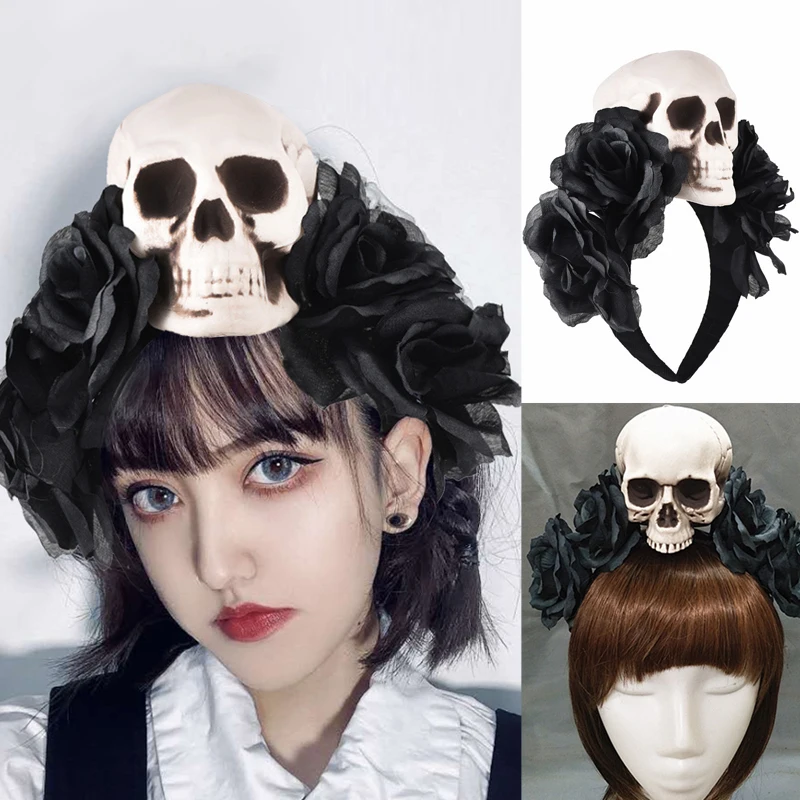 

Хэллоуин, черная ведьма, Череп, телефон, демон, зло, готический стиль, искусственные волосы ручной работы, для домашвечерние