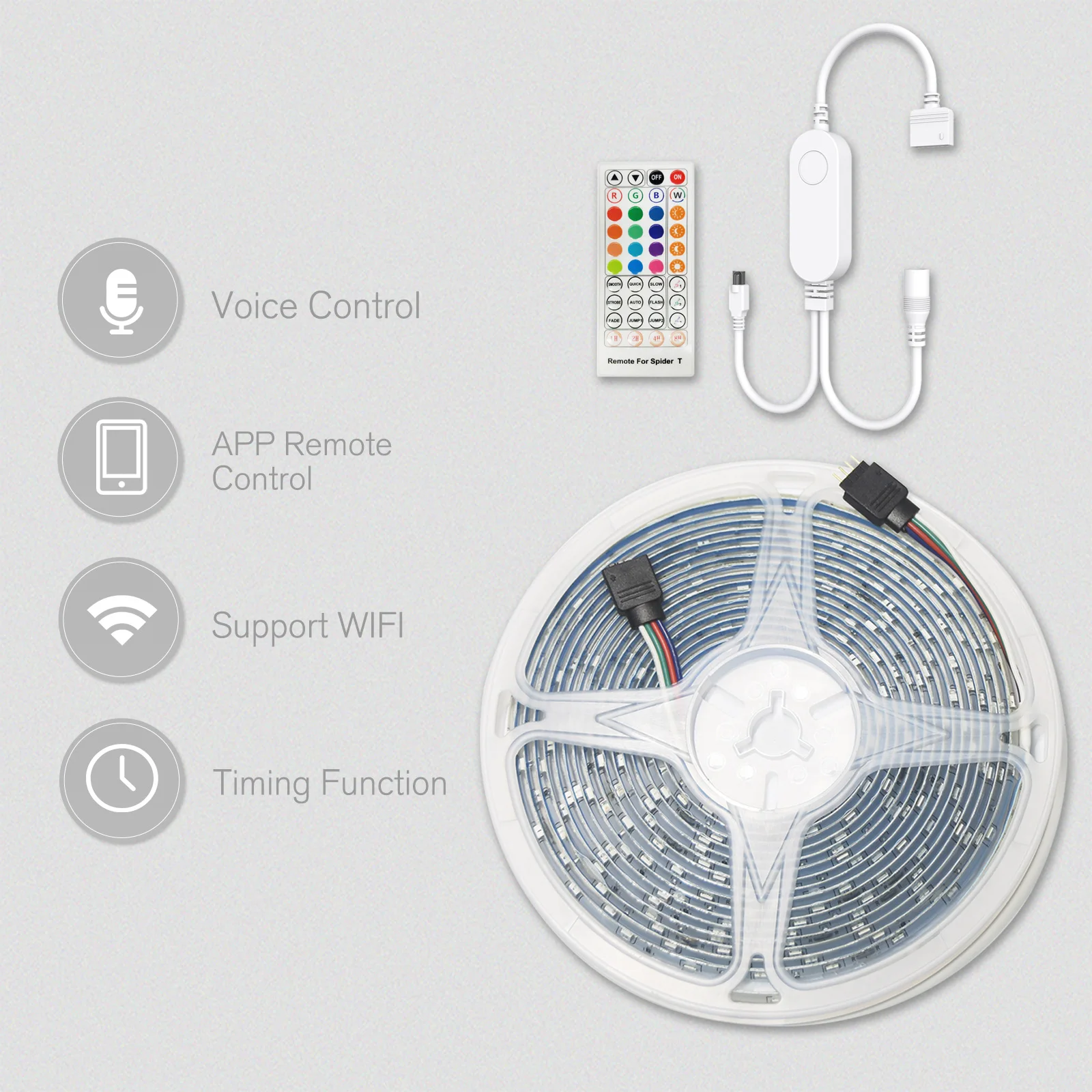 Светодиодная смарт-лента RGB с дистанционным управлением 5/футов | Электроника