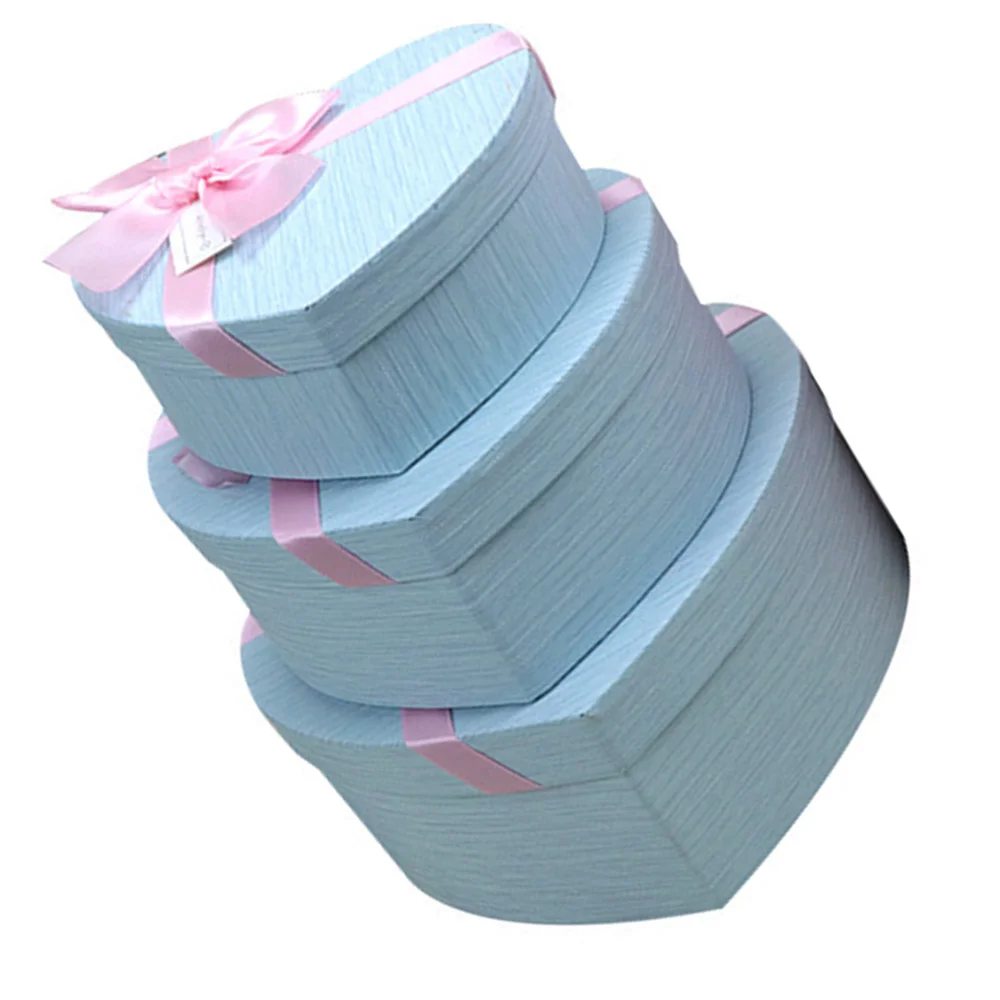 3 шт. персик подарочная коробка в форме сердца шоколадные конфеты упаковочная с