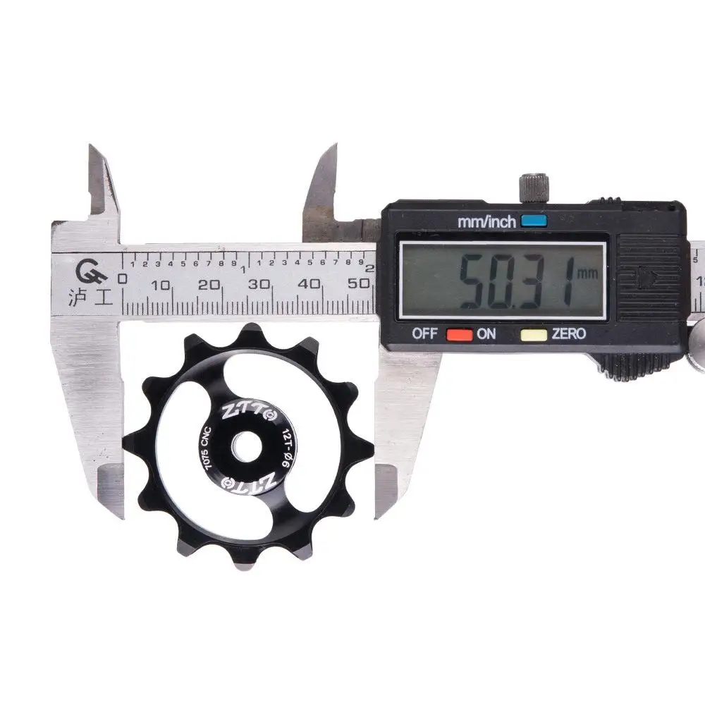 ZTTO 12T Bicycle Rear Derailleur MTB Road Bike Ceramic Bearing Pulley Jockey Wheel Guide 4mm 5mm 6mm Roller Idler Parts | Спорт и