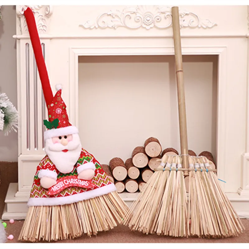 Праздничное рождественское набор со щеткой Санта Клаус в виде снеговика метла