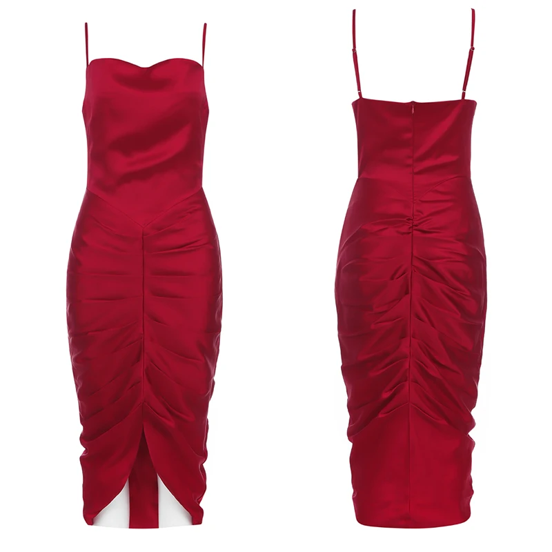 

ADYABY Ready To Ship 2020 Cocktail Formal Red Velvet Split Burgundy Formal Mermaid Evening Dress