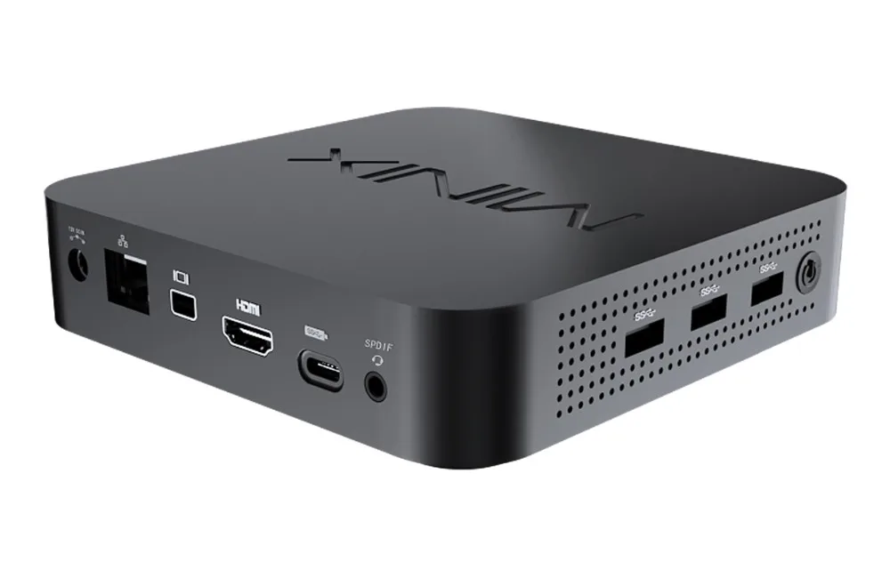 MINIX NEO J50C-4 4 ГБ/64 Гб официальный WINDOWS 10 PRO Серия Мини ПК Intel Pentium серебристый J5005 HDMI 2,0 Vesa крепление мини ПК