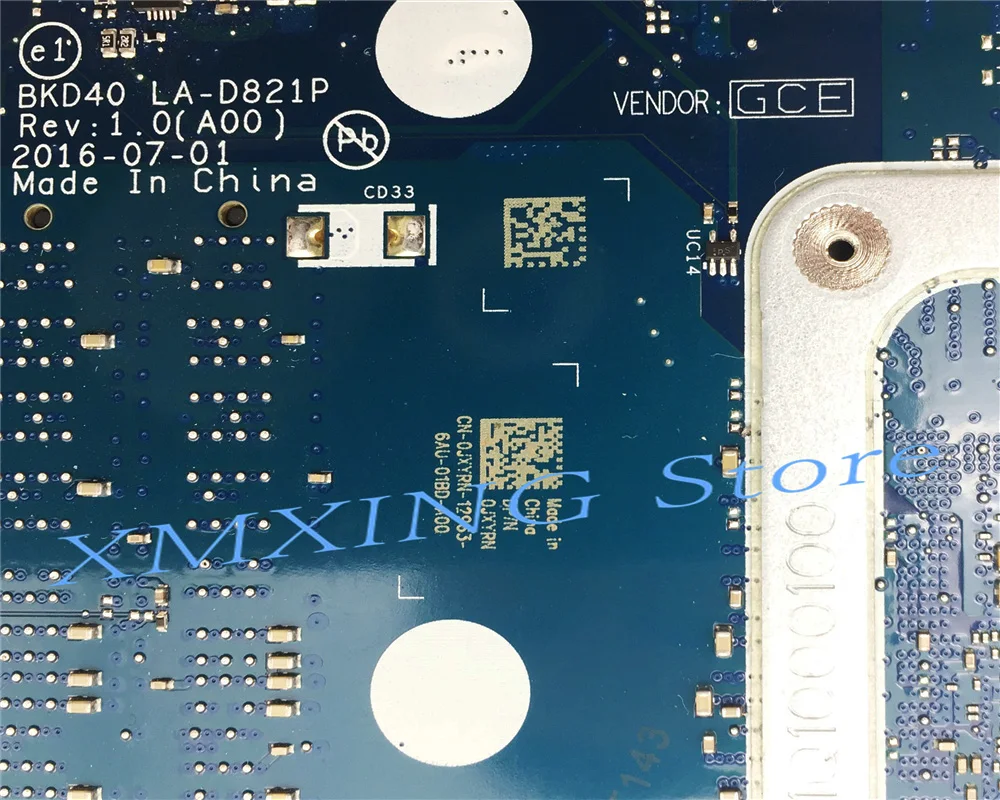 Материнская плата для ноутбука FULCOL DELL INSPIRON 7460 7560 I5-7200U GeForce 940M LA-D821P 09CM1G 9CM1G