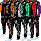 ZOGAA мужские в стиле хип-хоп, спортивные костюмы куртка с капюшоном Свитшот и штаны Спортивная одежда мужские спортивные комплекты с принтом спортивный костюм для мужчин одежда