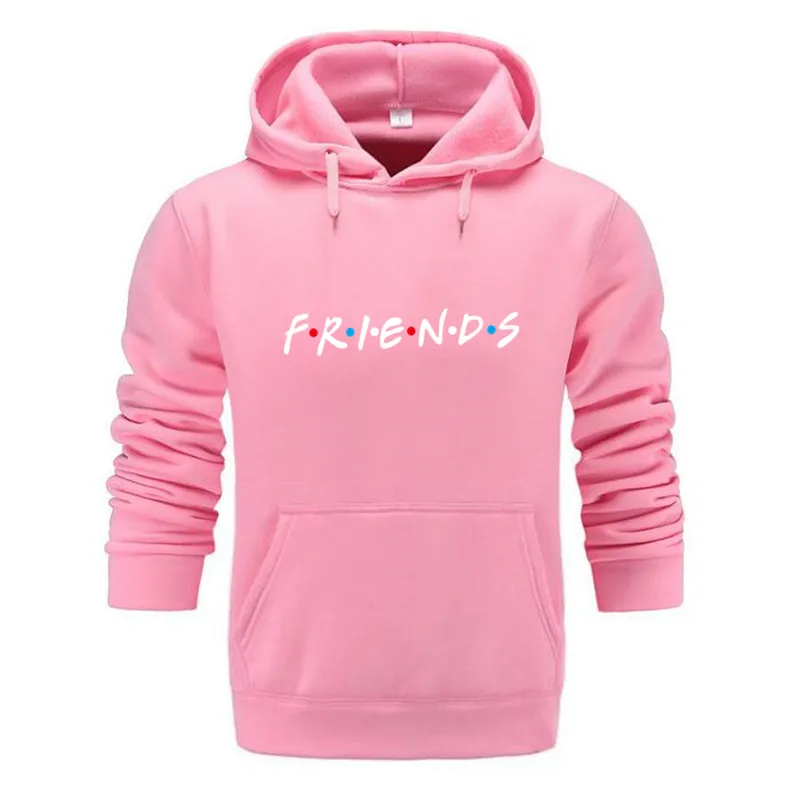Pink GVHHCK Unisex Friends Member Pop Fashion Warm-ing Soft Women Hoodies Sweatshirt Hip Hop Clothing - Цвет: Pink