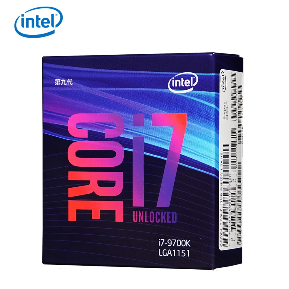 Оригинальный процессор Intel Core i7 9700K для настольных ПК 8 ядер до 3 6 ГГц Turbo