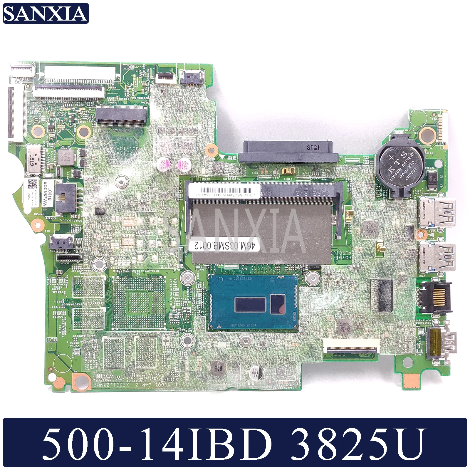 KEFU 14217-1M Laotop motherboard for Lenovo YOGA 500-14IBD Test original mainboard 3825U-CPU