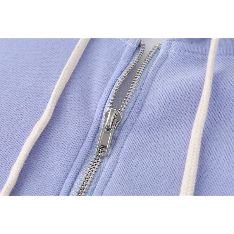 Women Sweatshirt Hoodie 2021 Autumn Solid Color Streetwear Korean Fashion Baggy Clothes for Teens Vintage TOPs | Женская одежда