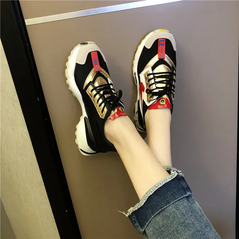 Осенняя женская повседневная обувь; кроссовки на резиновой платформе; женская Вулканизированная обувь; женская обувь; уличная женская обувь; сезон весна-осень