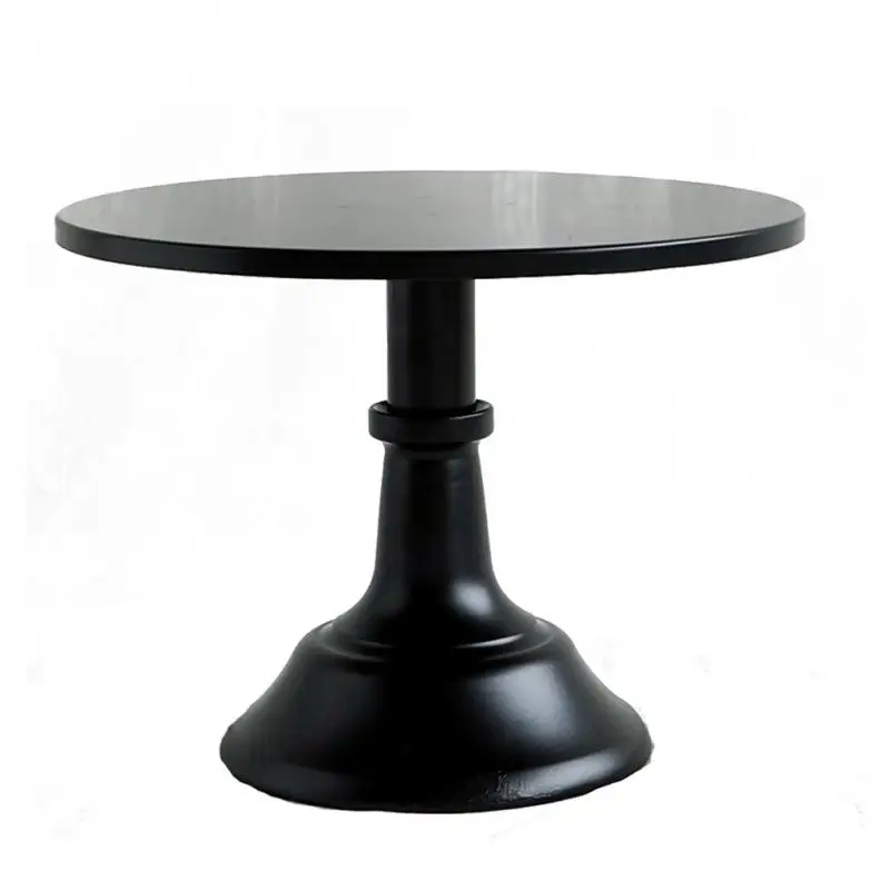 Eco-Friendly Metal Iron Cake Stand Tool Cake Plate Turntable Rotating Anti-skid Round Decorating Tableware For Wedding Cake