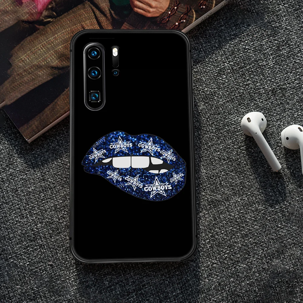 

dallas Rugby team cowboys logo Phone Case Cover Hull For Huawei P8 P9 P10 P20 P30 P40 Lite Pro Plus smart Z 2019 black prime