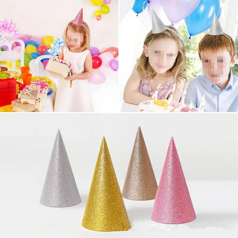 

Kids Children Paper Birthday Top Hats Cap Crown Prince Princess Party Dress Christmas Decorations