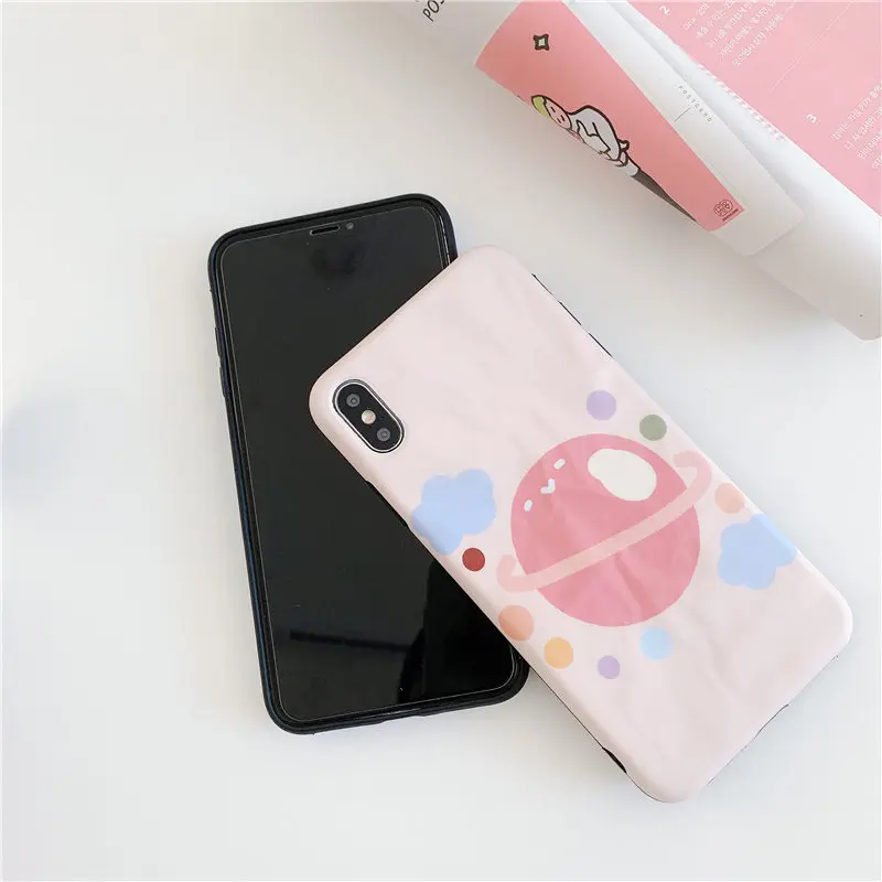 Чехол для телефона серии Universe Space iphone X чехол 6 6S 7 8 Plus XR XS Max милый задней панели с