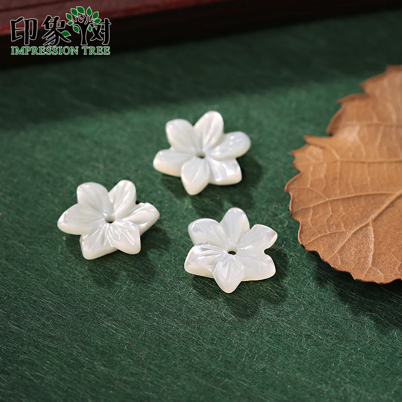 Подвески в форме цветка шестиугольника из натуральной раковины 1 шт. 9*9 мм 3D