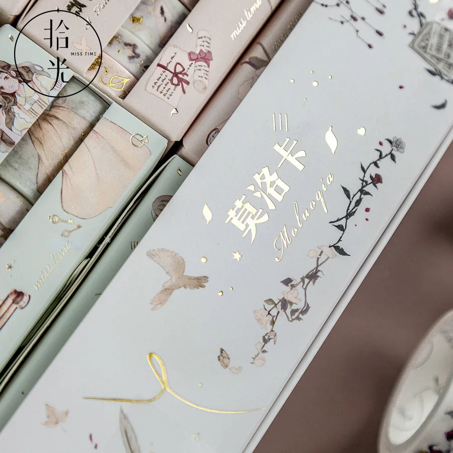 

10 sets/lot Washi Masking Tapes Moloka series Decorative Adhesive Scrapbooking DIY Paper Japanese Stickers 5m