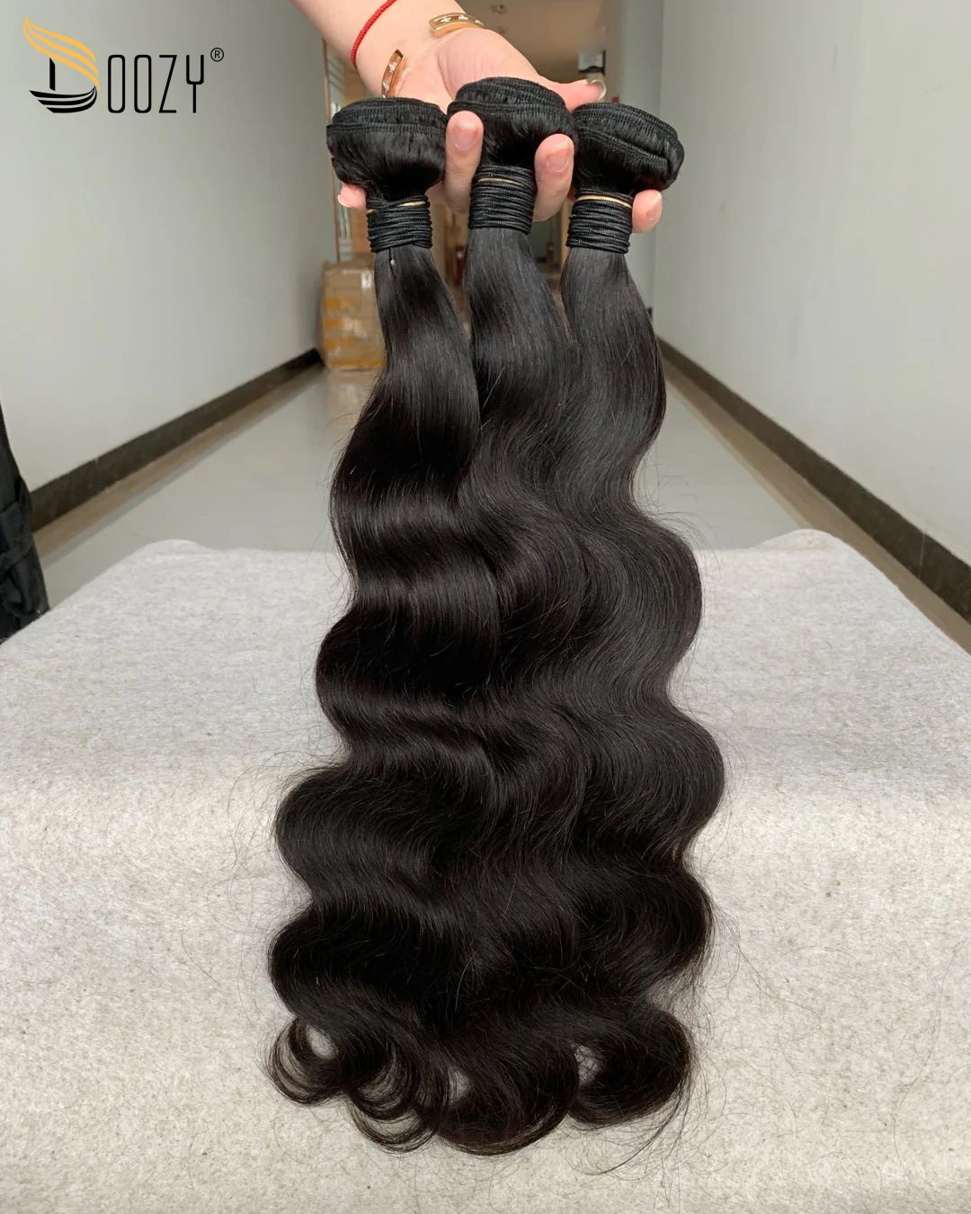 Doozy волосы бразильские объемная волна 3 пряди девственные человеческие | Шиньоны