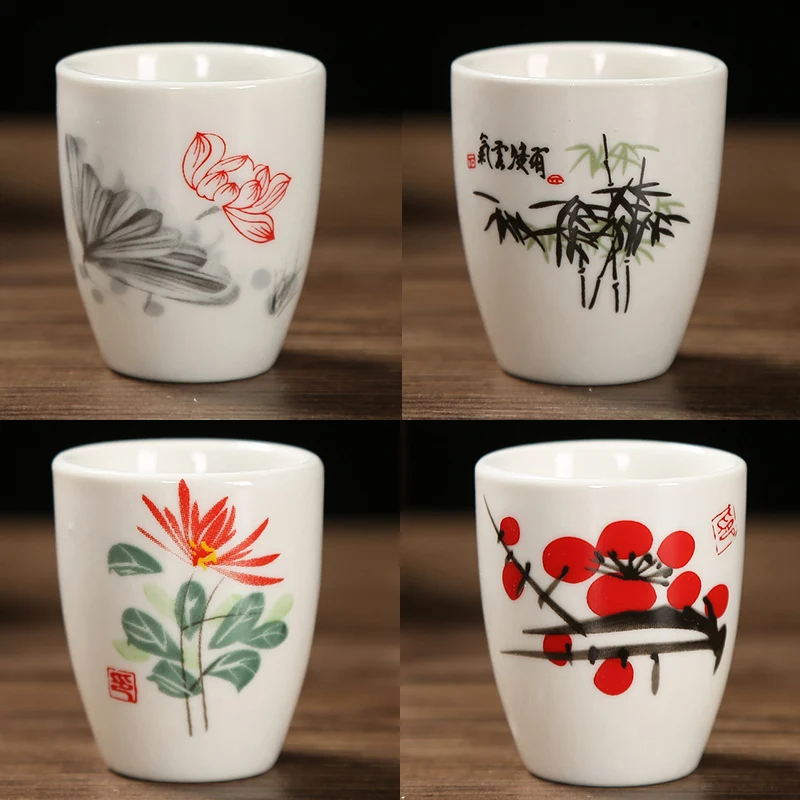 Рюмка керамическая белая 20/60 мл 6 шт. | Дом и сад