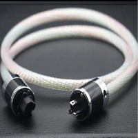 hifi audio hi end top rated 7n copper pure silver carbon fiber us plug amp cd player power cable power cord