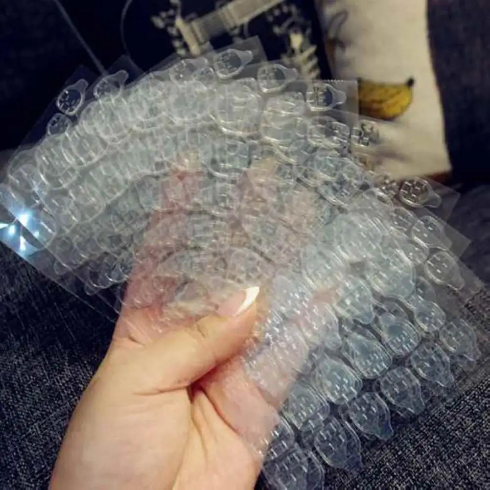 Двухсторонний клей наклейки с лентами гель-гель для накладных ногтей Клей