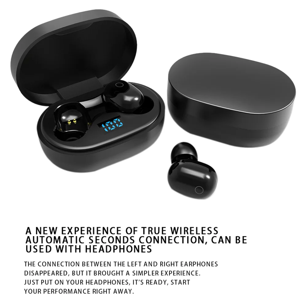 TWS-F2 Bluetooth 5.0 TWS Earphones HiFi Wireless Sports Earbuds Stereo With Microphone Headset For Airdots Xiaomi Redmi Umidigi |