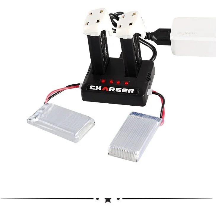 Зарядное устройство 2-в-1 с USB для Hubsan X4 Plus H107C + H107D FPV | Электроника