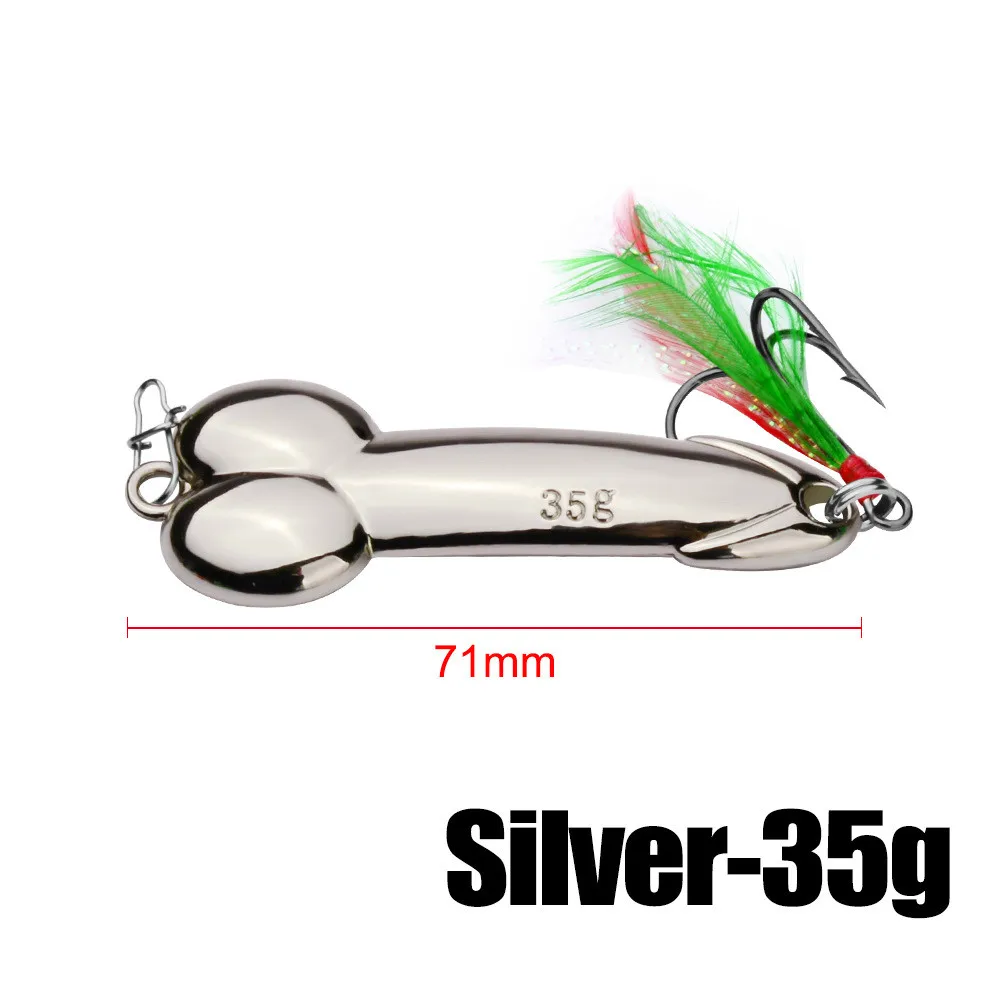 35g silver Популярная новинка, металлическая ложка, рыболовные приманки для пениса, 5 г, 10 г, 15 г, 20 г, искусственная приманка с блестками, жесткие приманки, рыболовные снасти, вибрационная зимняя приманка - Цвет: 35g silver